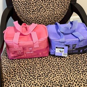 Both for only $16 … Trader Joe mini Pink and Purple Women's Travel thermal Bags
